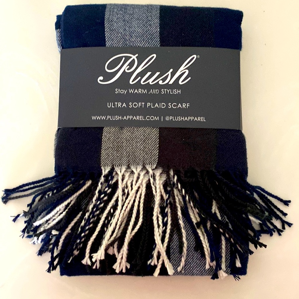 Plush Apparel Ultra Soft Plaid Scarf